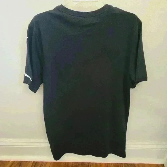 LIKE NEW MEN'S NIKE BIG LOGO SPORTSWEAR SS WINDRUNNER TEE SZ M BLACK COLOR - Picture 4 of 7